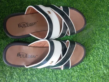 Bertozzi BlackWhite Contrast Shoes Striking black-and-white dress shoes built for modern expressive fashion