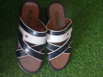 Bertozzi BlackWhite Contrast Shoes Striking black-and-white dress shoes built for modern expressive fashion