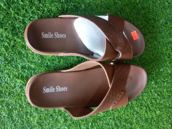 Smile Brown Premium Leather Shoes Classic brown Smile shoes offering refined leather craftsmanship for stylish wear
