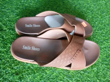 Smile Brown Premium Leather Shoes Classic brown Smile shoes offering refined leather craftsmanship for stylish wear