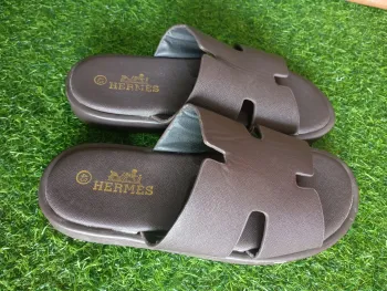 Hermes Grey Luxury Men’s Shoes Sleek grey Hermes shoes combining timeless style with premium leather quality