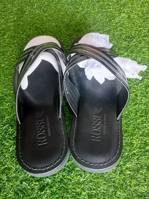 Rossi Ash & Black Premium Loafers Elegant ash-and-black Rossi shoes crafted for luxury and long-lasting wear