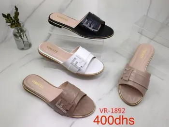 Virucci VR-1892 – 'F' Logo Cutout Designer Style Slides